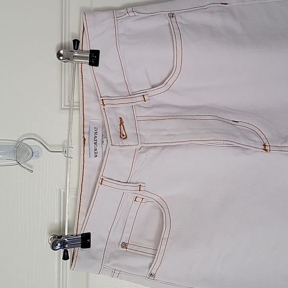 Weworewhat white cotton jeans - Picture 3 of 4
